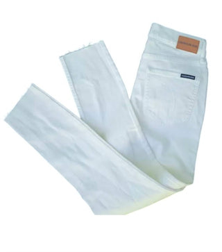 Calvin Klein - Calça Jeans Skinny Feminina de Cintura Alta e Cano Alto