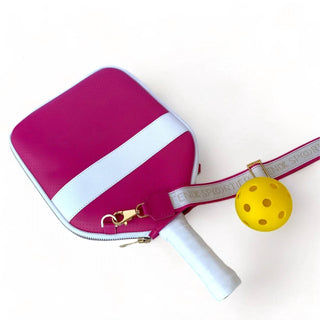 Fenix ​​Sportier - Bolsa feminina de couro para pickleball "addict"