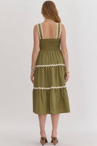 Entro - Ric Rac Midi Dress