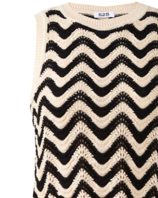 525 America - Women's Kayla Chevron Scalloped Tank