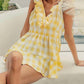 Bibi - Ruffled Neckline Peplum Top