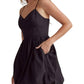 Entro - Marisa Spaghetti Strap Bubble Mini Dress