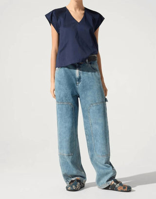 Cotelac - Blusa de algodão com decote em V