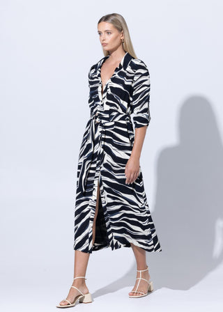Lusana - Vestido Camisa Cedro