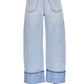 Pistola - Women's Ryder High Rise Cuffed Straight Jeans
