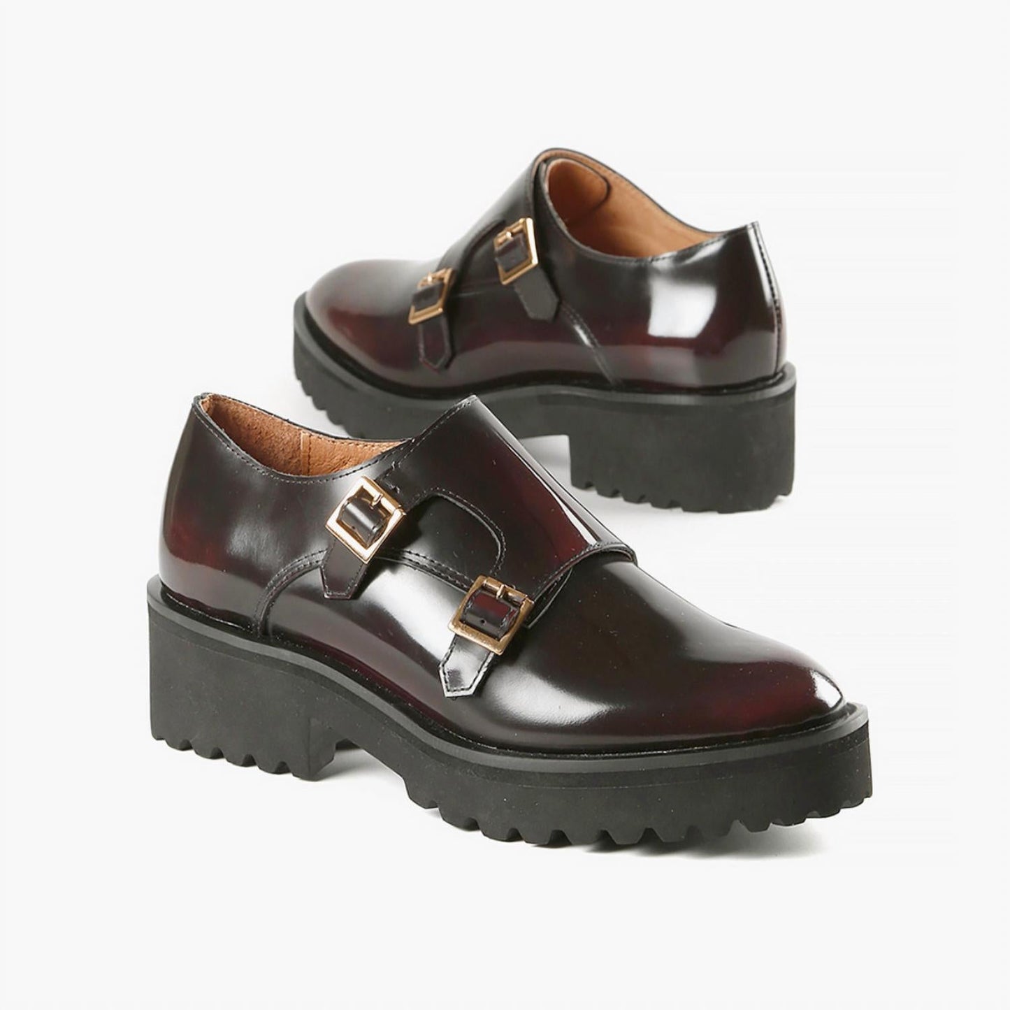 All Black - Women's Lugg Monk Shoes