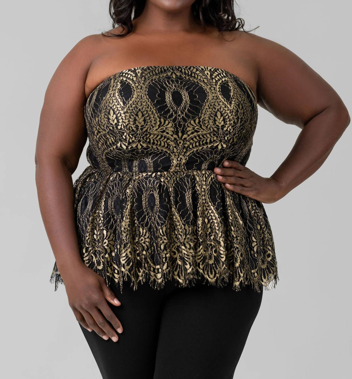 Marée Pour Toi - Lace Bustier Top
