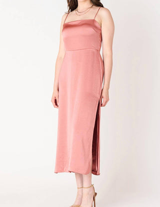 Dex - Vestido Midi com Decote Quadrado