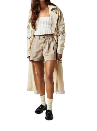 Free People - Shorts Chino Billie Feminino