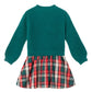 Andy & Evan - Girls Chenille Plaid Flannel Twofer Dress