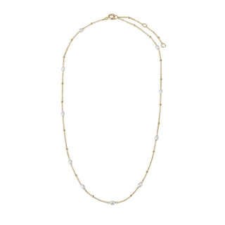 Eklexic - Colar feminino de micro pérolas e miçangas