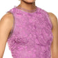 Sam Edelman - Sleeveless Peacock Lace Fitted Midi Dress