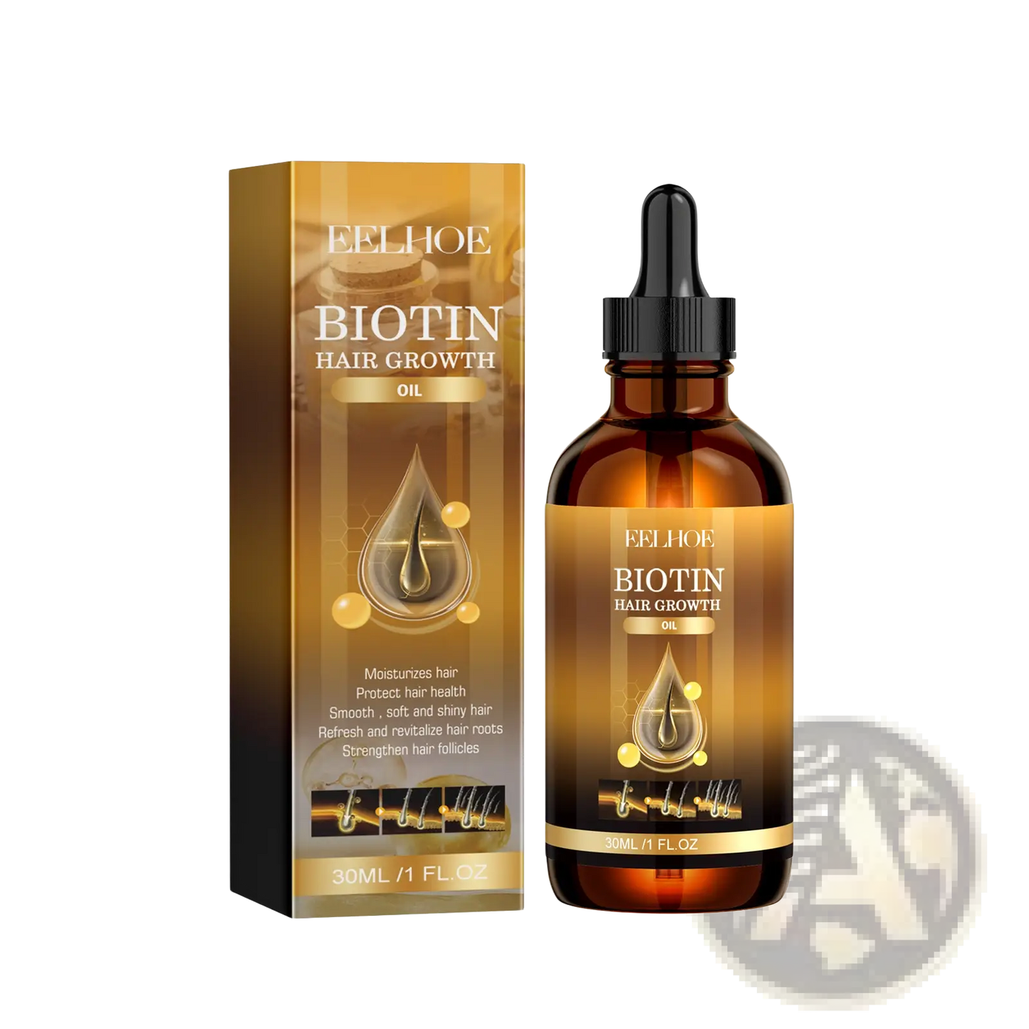 Eelhoe Biotin Hair Growth Oil with Rosemary and Castor Oil