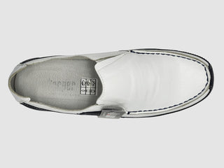 Kcr Group - Sapatos náuticos de couro estilo Dockside masculinos
