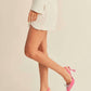 Miou Muse - Scalloped Shape Tweed Skort