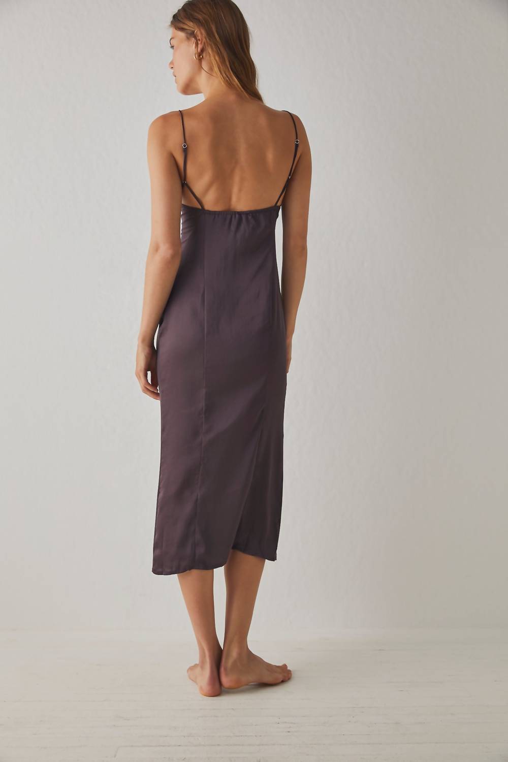 Free People - City Cool Midi Slip Dress