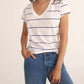 Z Supply - Striped Modern V-neck Tee
