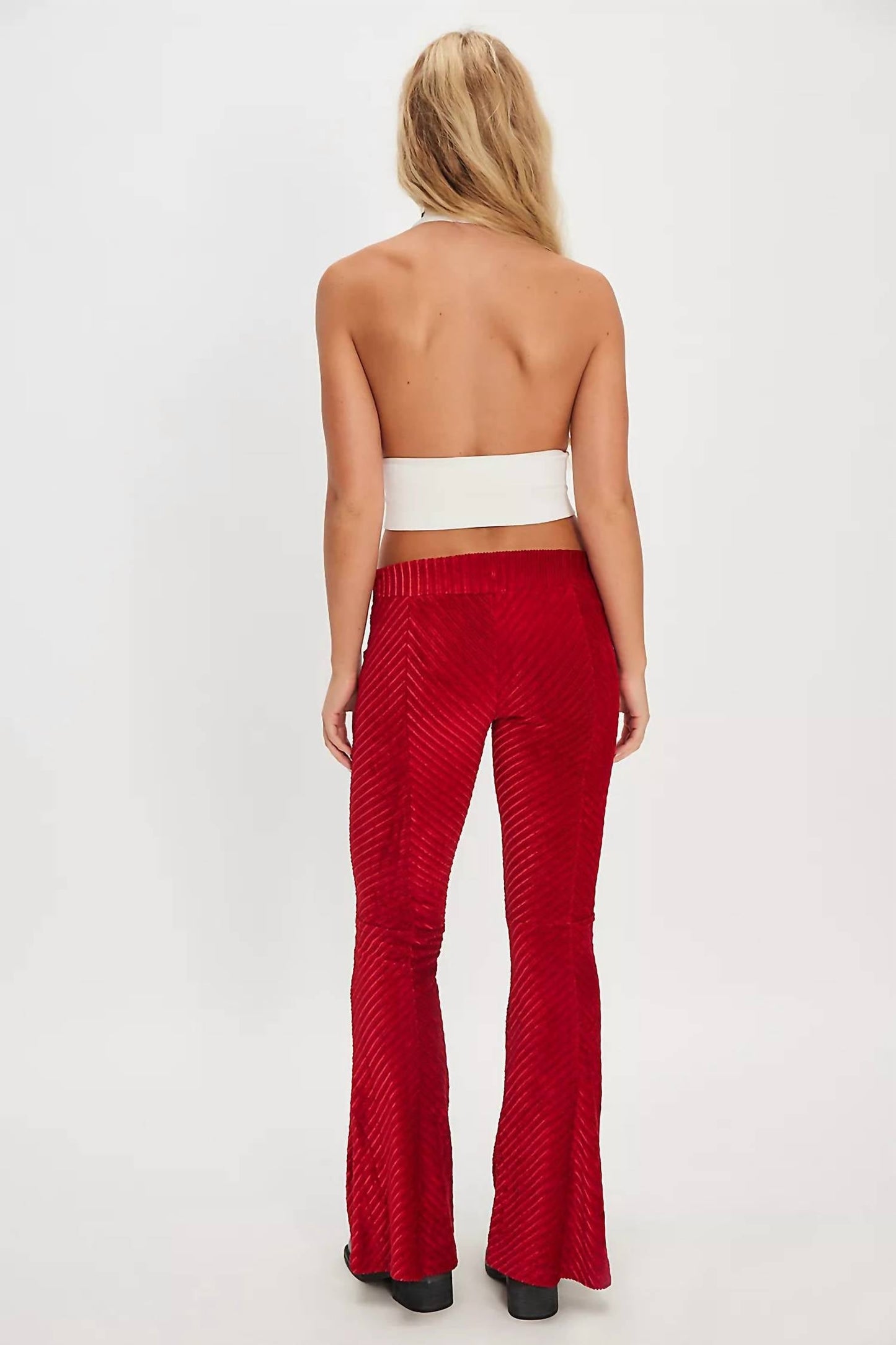 Free People - Penny Pull On Velvet Flare Pant