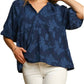 Umgee - Floral Burnout Top - Plus