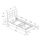 Transitional Upholstered Bed Frame
