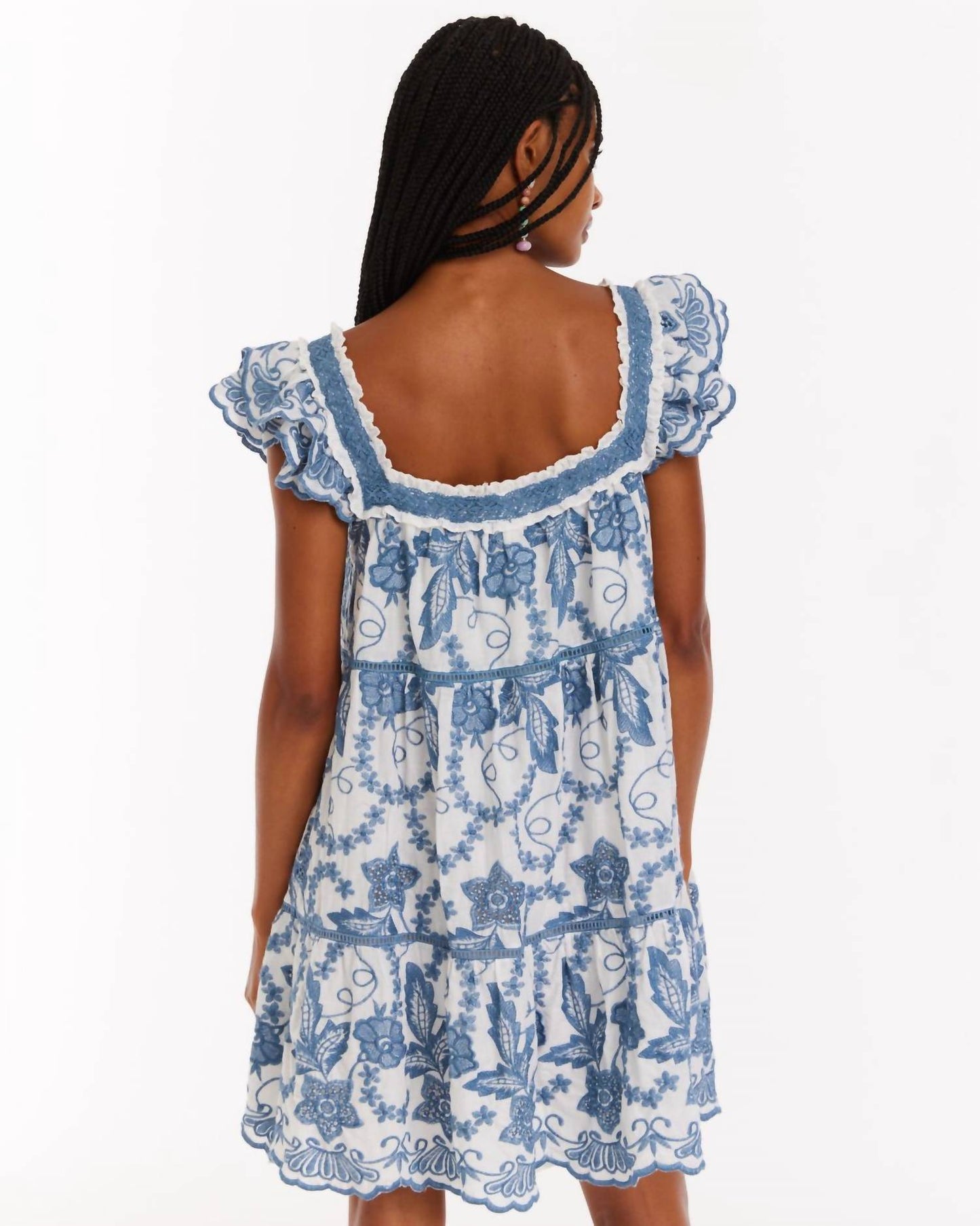 Allison New York - Faye Flutter Sleeve Mini Dress