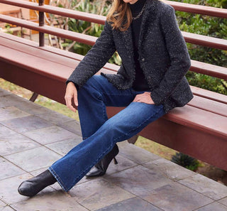 Karen Kane - Fringed Tweed Blazer