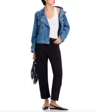 Steve Madden - Calça Haniel Cropped Barrel Leg