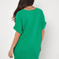 Apricot - T-shirt Oversize Cotton Tunic Dress