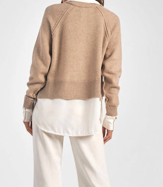 Elan - Conjunto de suéter e camisa em camadas Stevie