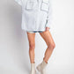 Easel - Easel Cotton Snap Cargo Shirt (plus Size)