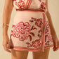 Trendsi - Printed Surplice Sleeveless Top and Skort Set