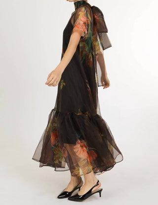 Beulahstyle - Caroleena Floral Print Sheer Dress