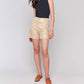 Charlie B - Foil Linen Shorts