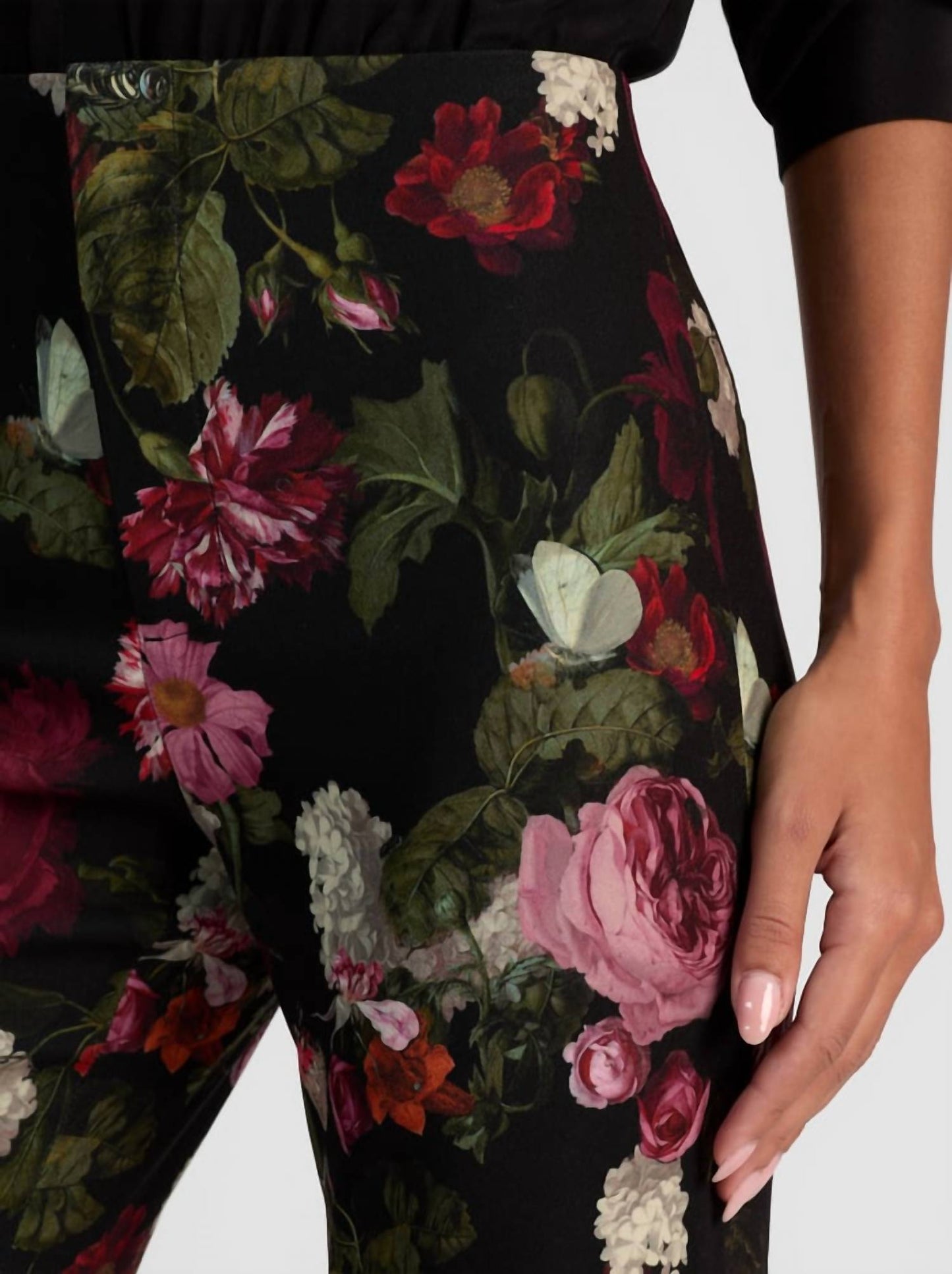 Alice + Olivia - Teeny Floral Boot Cut Pant