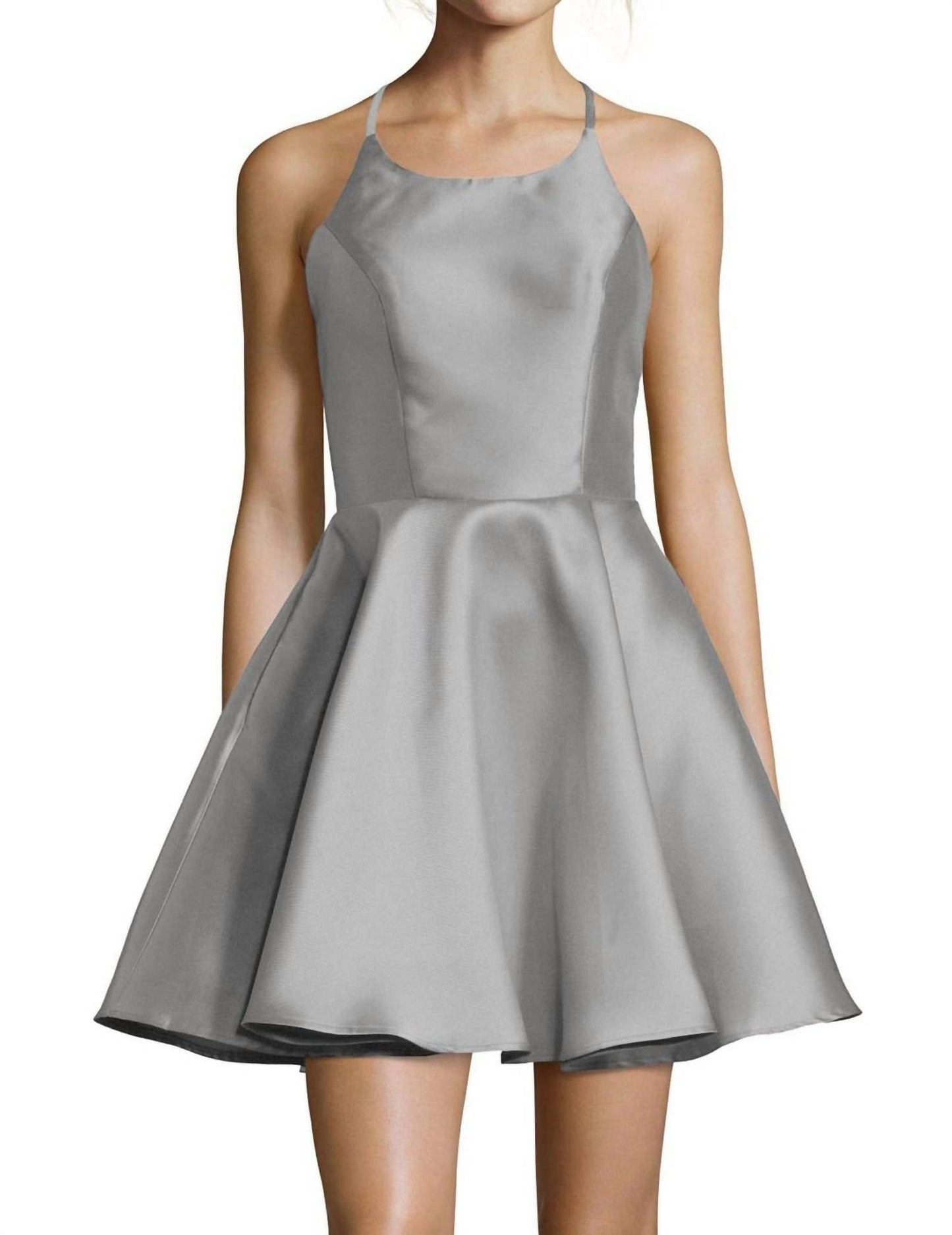 Alyce Paris - Classic Halter Mini Dress