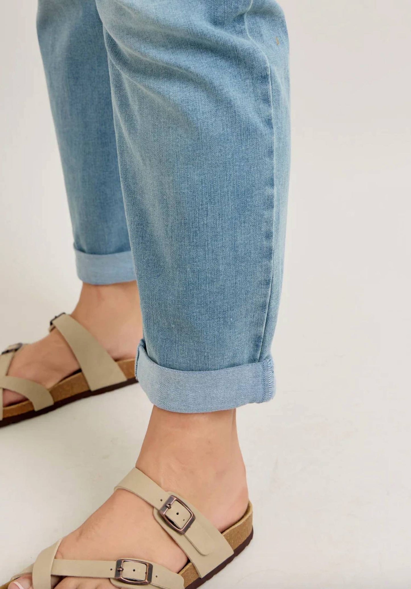 Judy Blue - Cool Denim Cuff Boyfriend Jeans