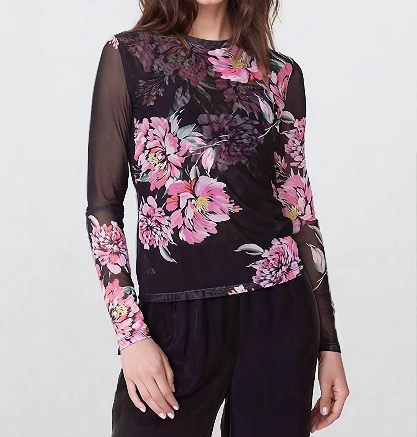 Johnny Was - Natalie Long Sleeve Mesh Tee