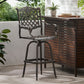 Cast Aluminum Bar Stool - Copper