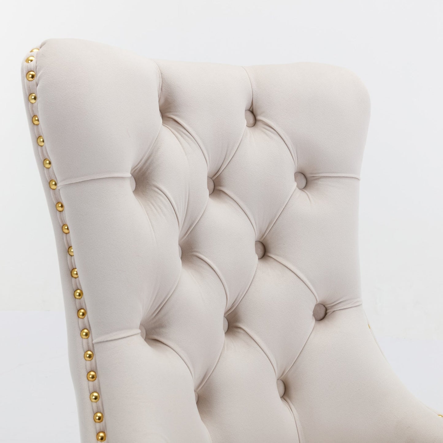 Nikki Collection Modern Tufted Velvet Upholstered Dining Chairs - Set of 2