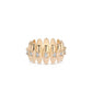 Ettika - Women's Oval Dome Baguette Band Ring
