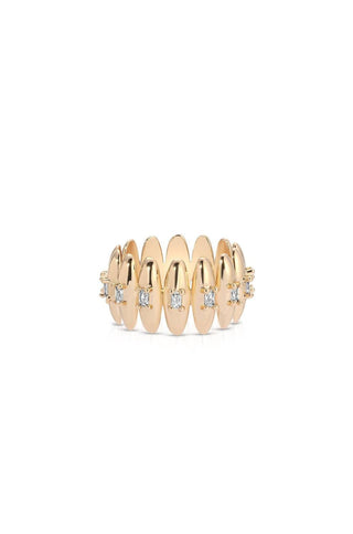 Ettika - Women's Oval Dome Baguette Band Ring