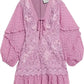 Alexis - Malicha Crocheted Lace And Fil Coupé Georgette Mini Dress