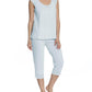 Twelve Eighty Eight - Amber Short Sleeve Cropped Pant Pajama Set