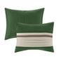 7 Pc Faux Suede Comforter Set Green King
