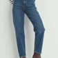 Just Black Denim - High Rise Tapered Barrel Jean