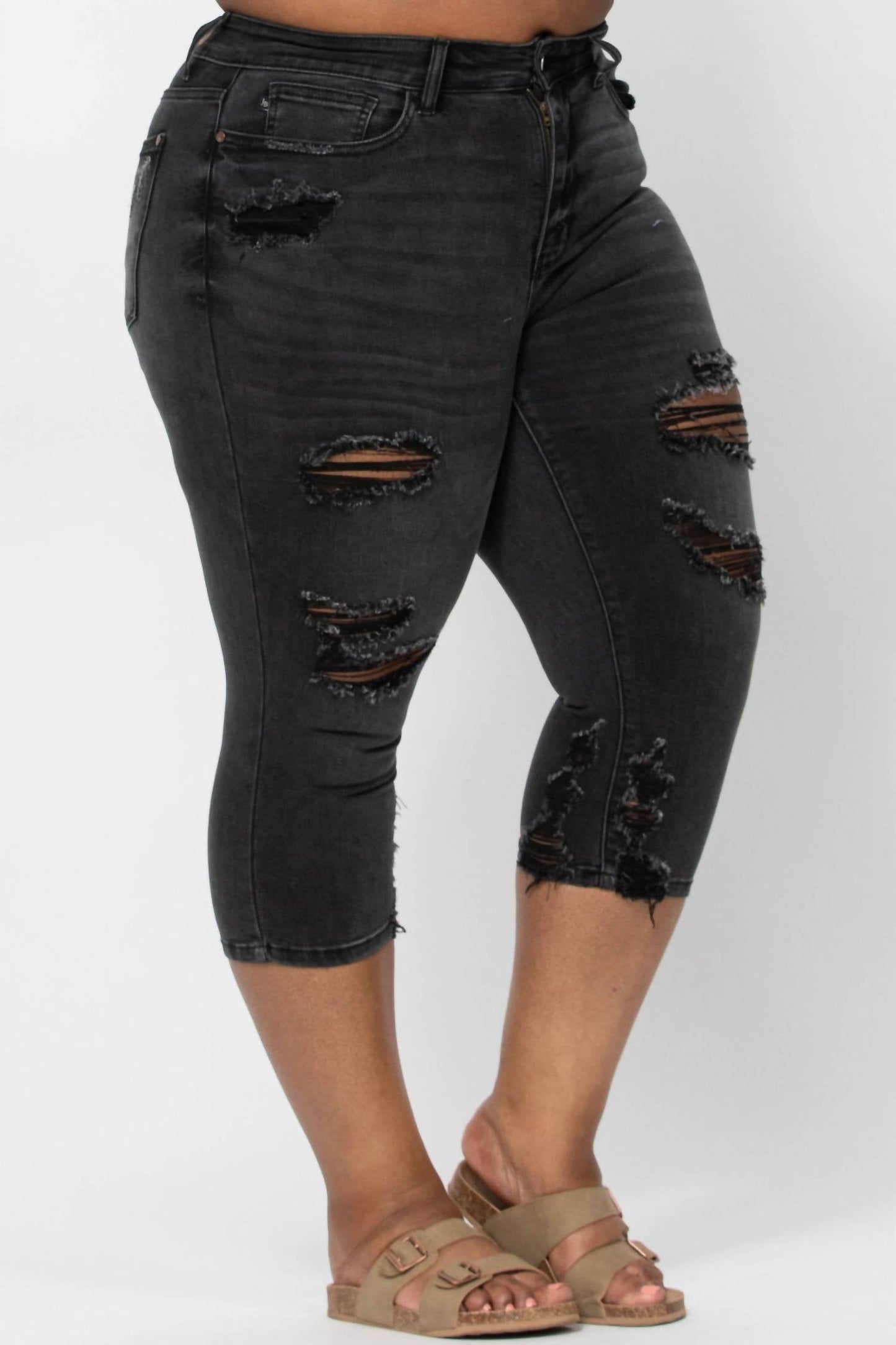Judy Blue - Destroyed Skinny Capri
