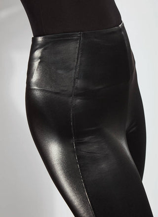 Lysse - Leggings femininas Matilda com acabamento em verniz