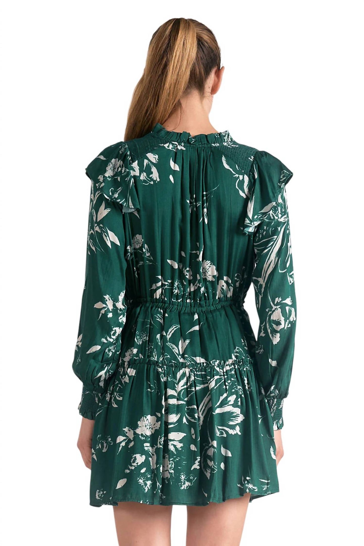 Vestido de manga comprida Elan - Alexia