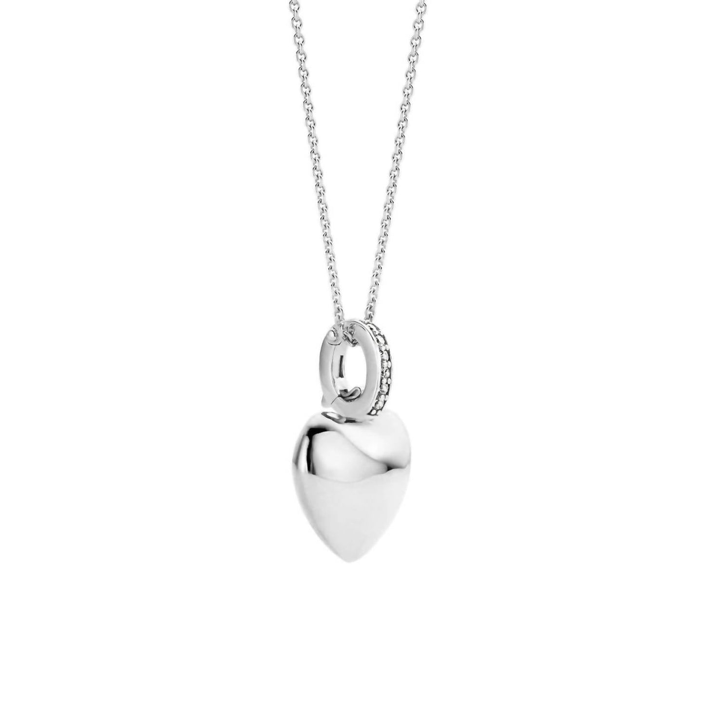 Ti Sento - Women's Puff Heart Necklace