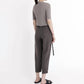 7115 By Szeki - Ribbed Short Sleeve Top